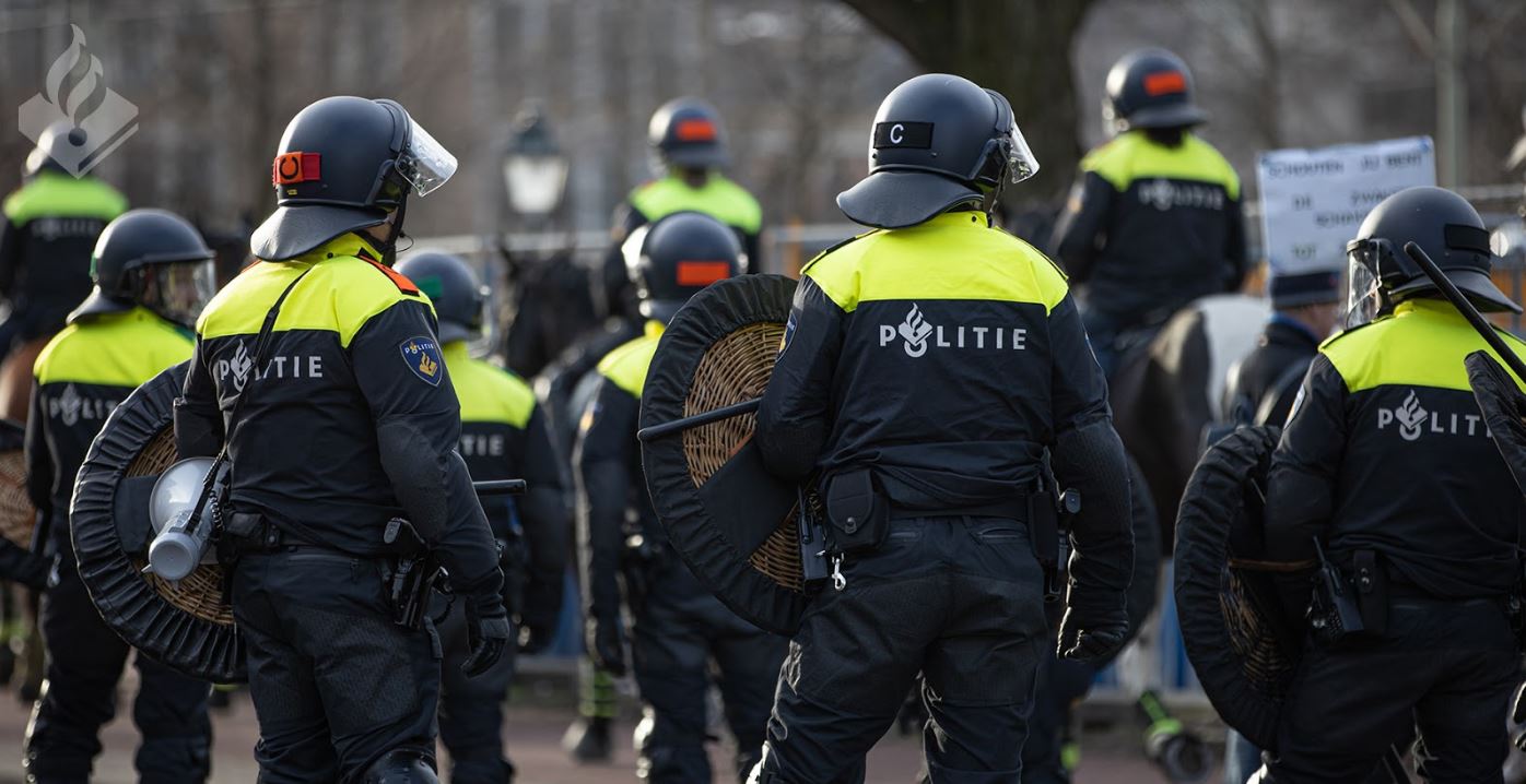 Politie-inzet tijdens demonstraties Malieveld in Den Haag ...