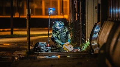 EOD onderzoekt explosief