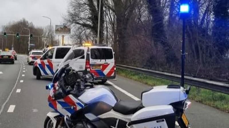 beeld van de aanhouding in Alkmaar.